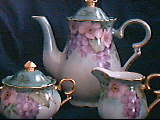 Wild Rose Engraved Tea Set